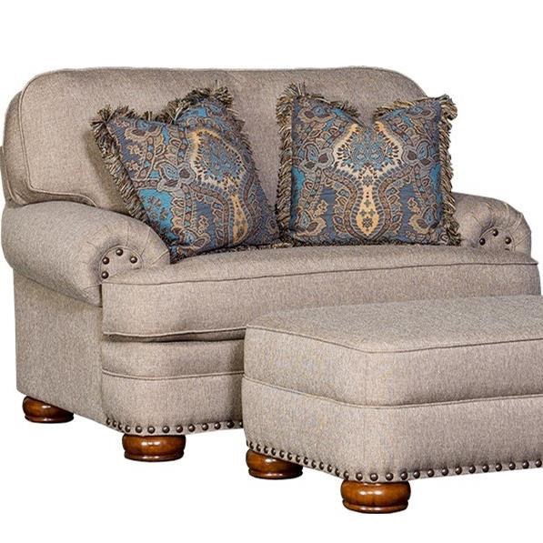 Mayo 3620 Traditional Upholstered Chair Howell Furniture Chair & a Half